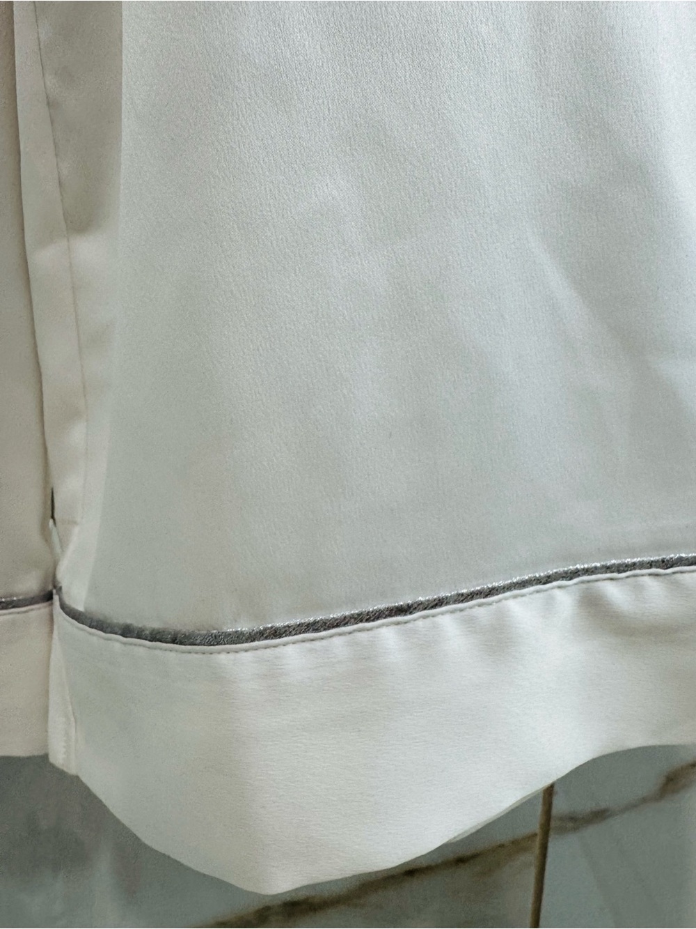 Victoria's Secret Ivory Satin Sleep Top with Pink Label - Picture 8 of 8